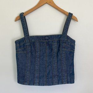 Marc Jacobs Blue Denim Corset Top NWT